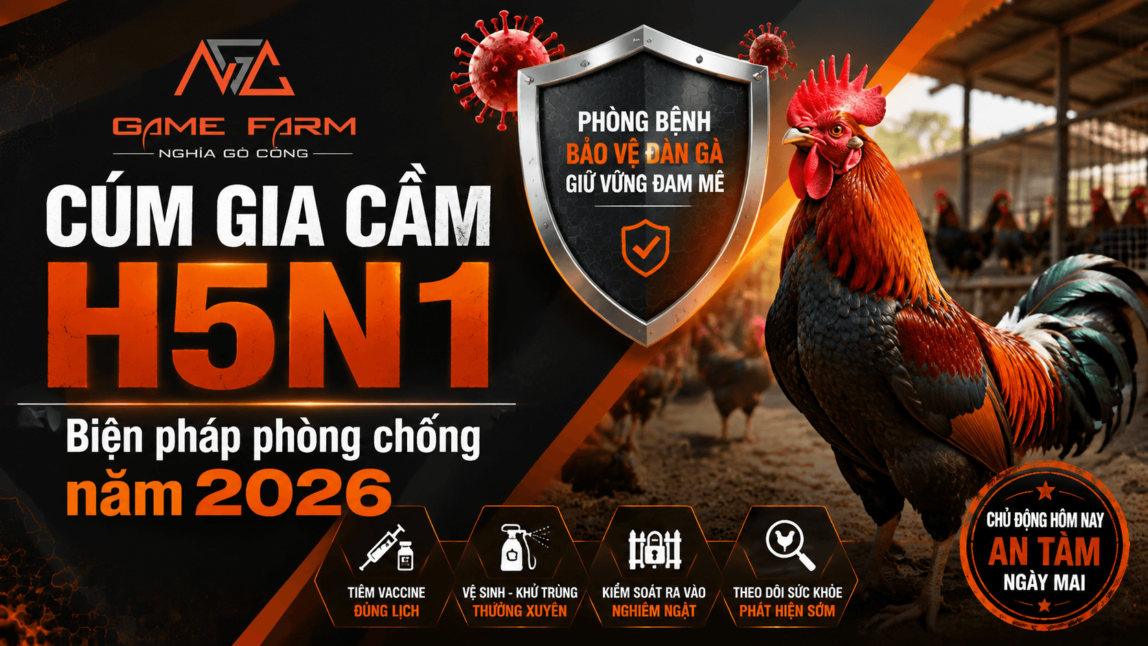 Cúm Gia Cầm H5N1: Triệu Chứng, Vắc Xin và Cách Phòng Dịch Cho Gà Chiến (2026)