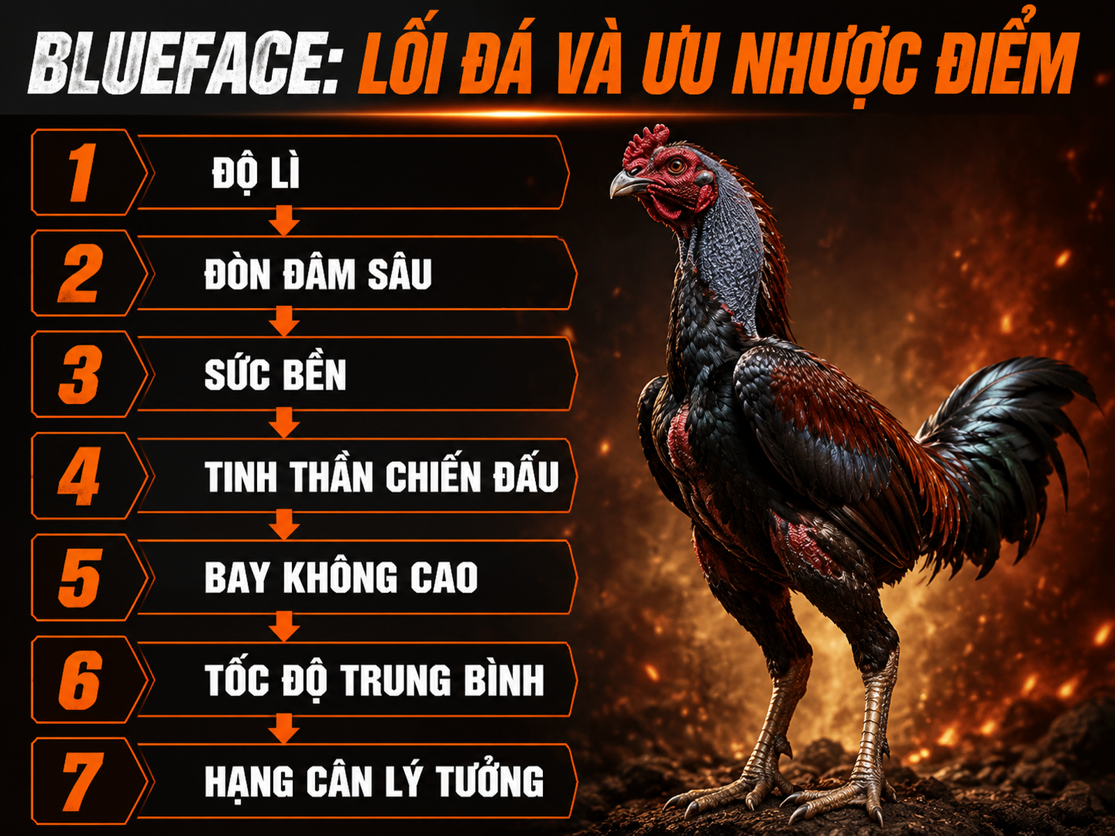 So sánh chi tiết ưu nhược điểm và phong cách đá của gà Blueface Hatch, hình ảnh thực chiến mạnh mẽ